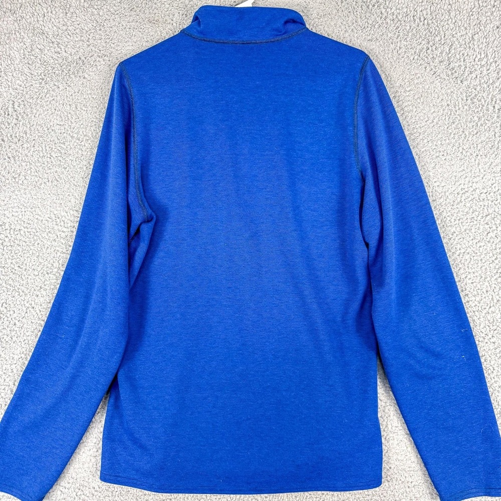 Patagonia Capilene Pullover Mens‎ Medium Blue 1/4 Zip Base Layer Shirt Athletic - Picture 5 of 9